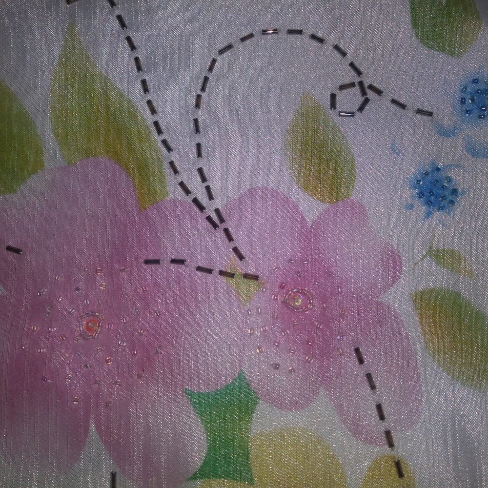 White Skirt with Accent Beading by Dress Barn - Picture 4 of 7